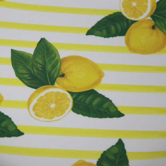 NOVOGRATZ Melamine Fresh Lemons Dinner Plates-S/4 - Picture 3 of 4